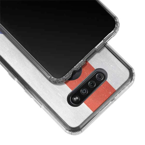 Puerto Rico Flag Distressed LG K51/Q51 Clear Case